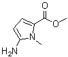 structure of CAS# 166182-90-7, N-甲基-5-氨基-2-吡咯羧酸甲酯
