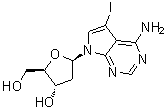 structure of CAS# 166247-63-8, 7-脱氮-2'-脱氧-7-碘腺苷