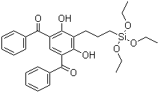 CAS 登录号：166255-23-8, 4,6-二苯甲酰基-2-(3-三乙氧基硅丙基)间苯二酚