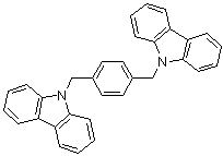CAS # 166256-60-6, 9,9'-[1,4-Phenylenebis(methylene)]bis-9H-carbazole, N,N'-Dicarbazolyl-1,4-dimethene-benzene