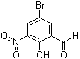 structure of CAS# 16634-88-1, 5-溴-3-硝基水杨醛