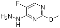 structure of CAS# 166524-64-7, 5-氟-4-肼基-2-甲氧基嘧啶