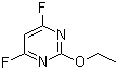 structure of CAS# 166524-65-8, 2-Ethoxy-4,6-difluoropyrimidine
