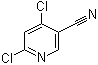 4,6-二氯烟腈分子结构 (CAS 166526-03-0)