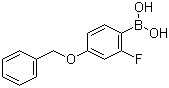 4-苄氧基-2-氟苯硼酸分子结构 (CAS 166744-78-1)