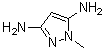 structure of CAS# 16675-35-7, 1-甲基-1H-吡唑-3,5-二胺