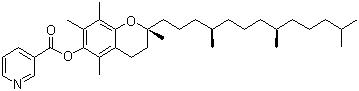 CAS 登录号：16676-75-8, 维生素 E 烟酸酯, (+/-)-2,5,7,8-四甲基-2-(4,8,12-三甲基十三烷基)-6-苯并二氢吡喃醇烟酸酯