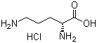 D-鸟氨酸盐酸盐分子结构 (CAS 16682-12-5)