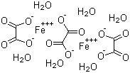 草酸铁六水合物分子结构 (CAS 166897-40-1)