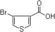 4-溴-3-噻吩甲酸分子结构 (CAS 16694-17-0)