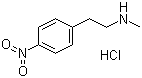 N-甲基-4-硝基苯乙胺盐酸盐分子结构 (CAS 166943-39-1)