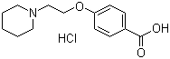 structure of CAS# 166975-76-4, 4-(2-哌啶乙氧基)苯甲酸盐酸盐