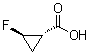 (1S,2R)-2-氟环丙烷羧酸分子结构 (CAS 167073-07-6)