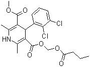 structure of CAS# 167221-71-8, 丁酸氯维地平