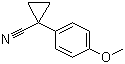 structure of CAS# 16728-00-0, 1-(4-Methoxyphenyl)cyclopropanecarbonitrile