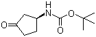[(1S)-3-氧代环戊基]氨基甲酸叔丁酯分子结构 (CAS 167298-40-0)