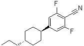 2,6-二氟-4-(反式-4-丙基环己基)苯甲腈分子结构 (CAS 167306-96-9)