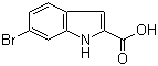 6-溴吲哚-2-羧酸分子结构 (CAS 16732-65-3)