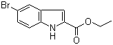 structure of CAS# 16732-70-0, 5-溴吲哚-2-羧酸乙酯