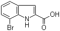 7-溴吲哚-2-羧酸分子结构 (CAS 16732-71-1)