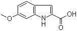 structure of CAS# 16732-73-3, 6-甲氧基吲哚-2-羧酸