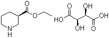 structure of CAS# 167392-57-6, (R)-3-哌啶甲酸乙酯-L-酒石酸盐