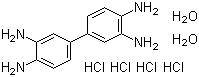 structure of CAS# 167684-17-5, 3,3'-Diaminobenzidine tetrahydrochloride dihydrate