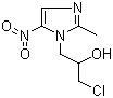 CAS 登录号：16773-42-5, 奥硝唑, 1-(3-氯-2-羟基丙基)-2-甲基-5-硝基咪唑
