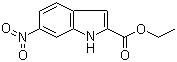 structure of CAS# 16792-45-3, 6-硝基吲哚-2-甲酸乙酯
