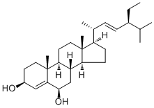 豆甾-4,22-二烯-3beta,6beta-二醇分子结构 (CAS 167958-89-6)