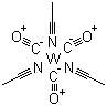 structure of CAS# 16800-47-8, 三乙腈三羰基钨