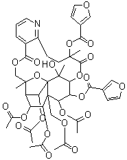 structure of CAS# 168009-85-6, 18-O-(3-Furoyl)wilfortrine