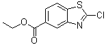 2-氯-5-苯并噻唑羧酸乙酯分子结构 (CAS 1680191-38-1)