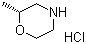 (R)-2-甲基吗啉盐酸盐分子结构 (CAS 168038-14-0)