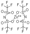 structure of CAS# 168106-25-0, 二[双(三氟甲磺酰)亚胺]锌