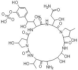 米卡芬净杂质 FR-179642分子结构 (CAS 168110-44-9)