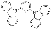 2,6-二(咔唑-9-基)吡啶分子结构 (CAS 168127-49-9)