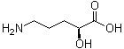 (S)-5-氨基-2-羟基戊酸分子结构 (CAS 16814-81-6)