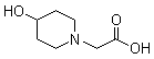 structure of CAS# 168159-33-9, 4-羟基-1-哌啶乙酸