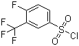 structure of CAS# 1682-10-6, 4-Fluoro-3-trifluoromethylbenzenesulfonyl chloride