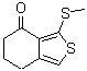 6,7-二氢-3-(甲硫基)苯并[c]噻吩-4(5H)-酮分子结构 (CAS 168279-57-0)
