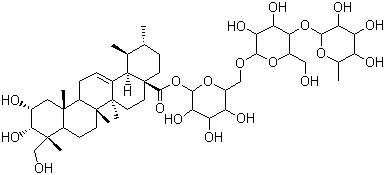 structure of CAS# 16830-15-2, 积雪草苷