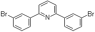 2,6-二(3-溴苯基)吡啶分子结构 (CAS 168426-24-2)