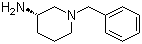 (S)-1-苄基-3-氨基哌啶分子结构 (CAS 168466-85-1)