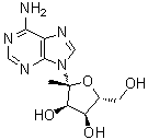 1'-C-甲基腺苷分子结构 (CAS 16848-12-7)