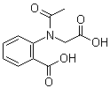 2-[乙酰基(羧甲基)氨基]苯甲酸分子结构 (CAS 16851-69-7)