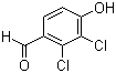 2,3-二氯-4-羟基苯甲醛分子结构 (CAS 16861-22-6)