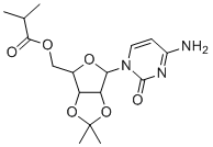 structure of CAS# 1686124-74-2, [(3aR,4R,6R,6aR)-6-(4-氨基-2-氧代嘧啶-1(2H)-基)-2,2-二甲基四氢呋喃并[3,4-d][1,3]二氧杂环戊烯-4-基]甲基异丁酸酯