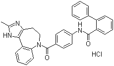 盐酸考尼伐坦分子结构 (CAS 168626-94-6)