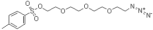 structure of CAS# 168640-82-2, 11-叠氮基-3,6,9-三氧杂十一烷基对甲苯磺酸酯